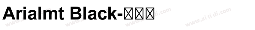 Arialmt Black字体转换